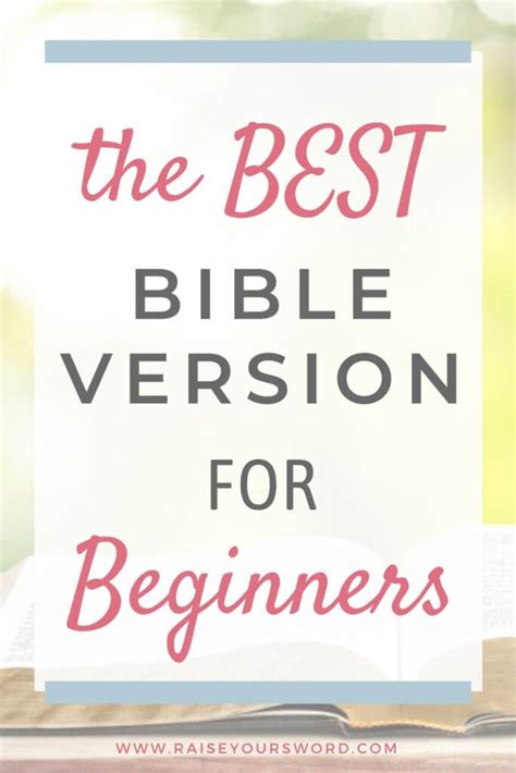 what is the best bible version to read.